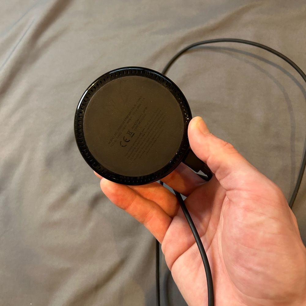 Amazon Black Echo Dot Power Base with Attached Cable (LIKE NEW) - Picture 8 of 10